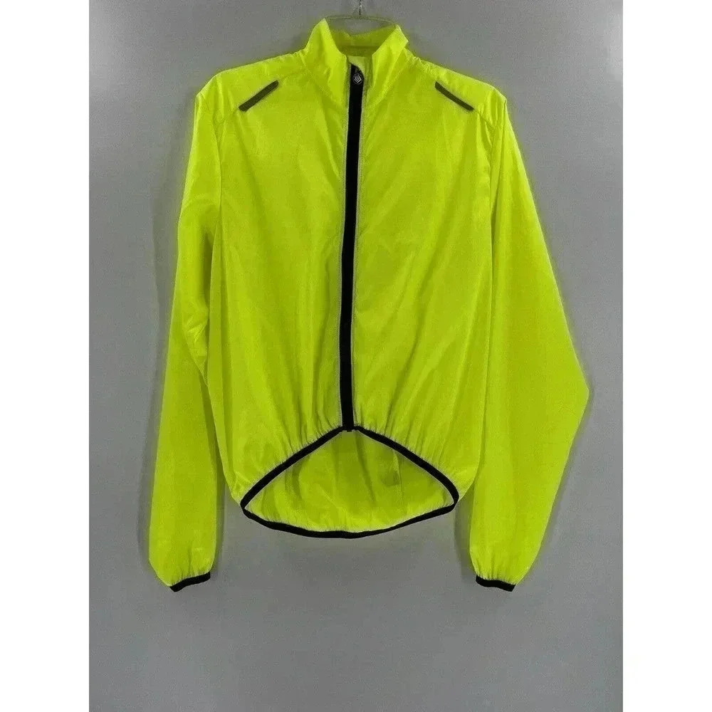 Aero Tech Men's Windproof Packable Safety Jacket High Visibility Windbreaker SM